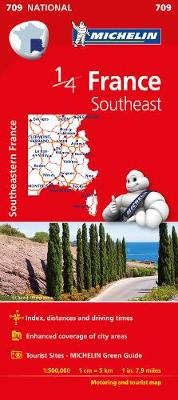 Southeastern France - Michelin National Map 709: Map