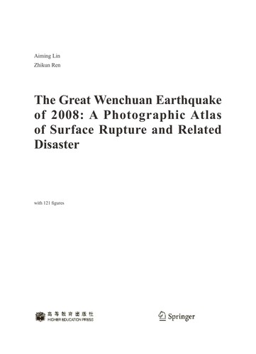 The great Wenchuan earthquake of 2008