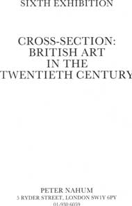 Cross Section: British Art In The Twentieth Century, Sixth