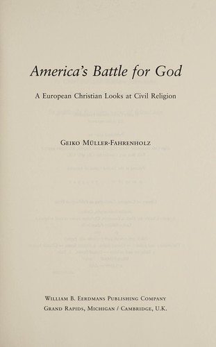 America's Battle for God