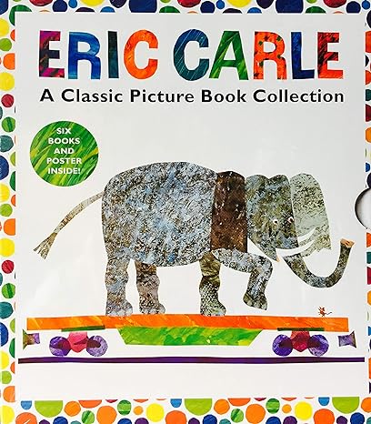 Eric Carle: A Classic Picture 6 Books Collection Set With Two-Sided Poster Inside.