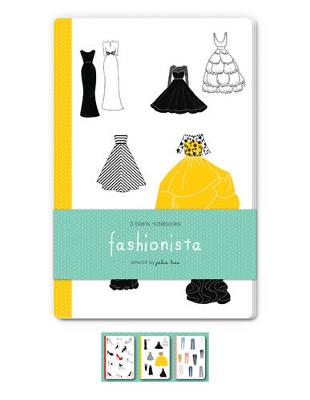 Fashionista Blank Notebooks: Set of Three 48-Page Blank Notebooks