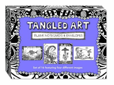 Tangled Art Blank Note Cards & Envelopes: Set of 16 Featuring Four Different Images