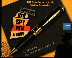 Spy Pen & Book (camera & video in secret pen 8GB inc)